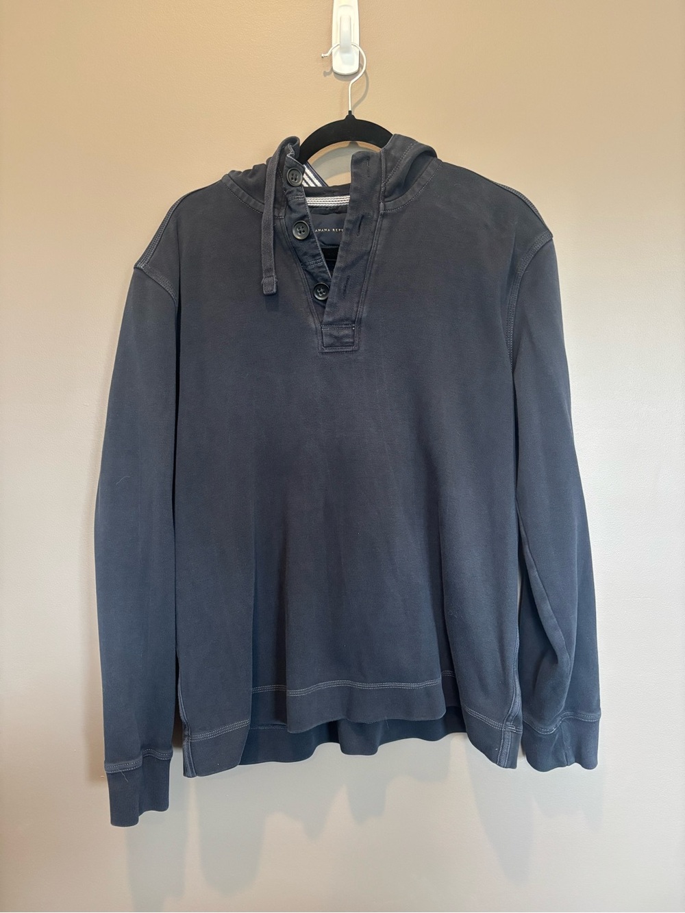 Banana Republic Henley Hooded Sweatshirt